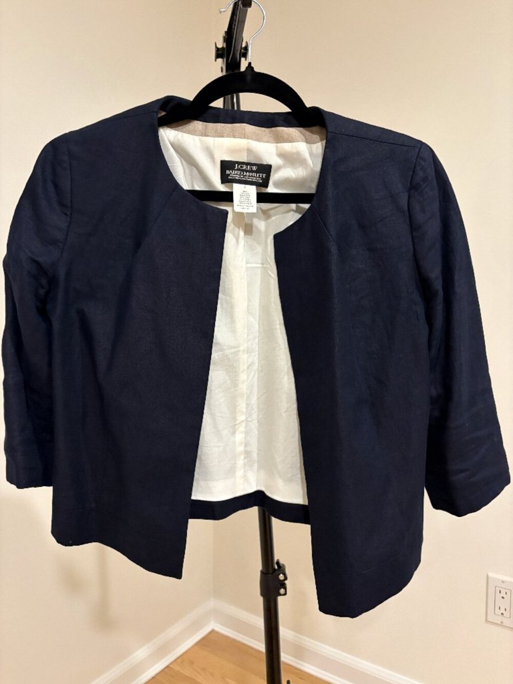 🧵 J.Crew Baird McNutt Irish Linen Cropped Jacket - Size 6